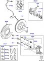 Land Rover Lr3 2005-2006 Front Brake Pad Wear Sensor Part Sem000024