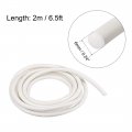Uxcell Silicone Foam Seal Strip 6mm 2m 6 5ft Sponge Rubber Cord Solid White