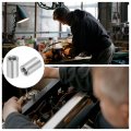 Uxcell 6pcs M8 Round Connector Nuts 304 Stainless Steel Coupling 20mm 0 8 Length Sleeve Rod Bar Stud Nut For Bracket M8x20x12mm