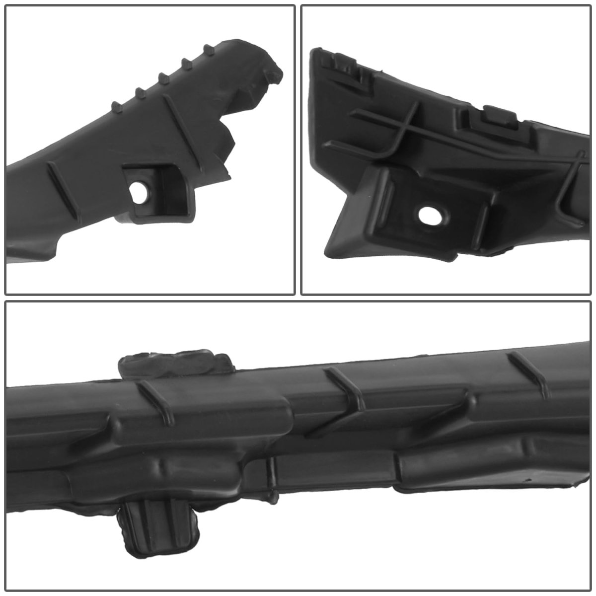 Auto Dynasty Hy1043128 Front Bumper Cover Support Brackets For Elantra 2017-2018 Passenger Right Side Polished Black