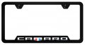 Au-tomotive Gold Inc Officially Licensed Uv Print Logo On Black Polycarbonate Notched License Plate Frame For Camaro