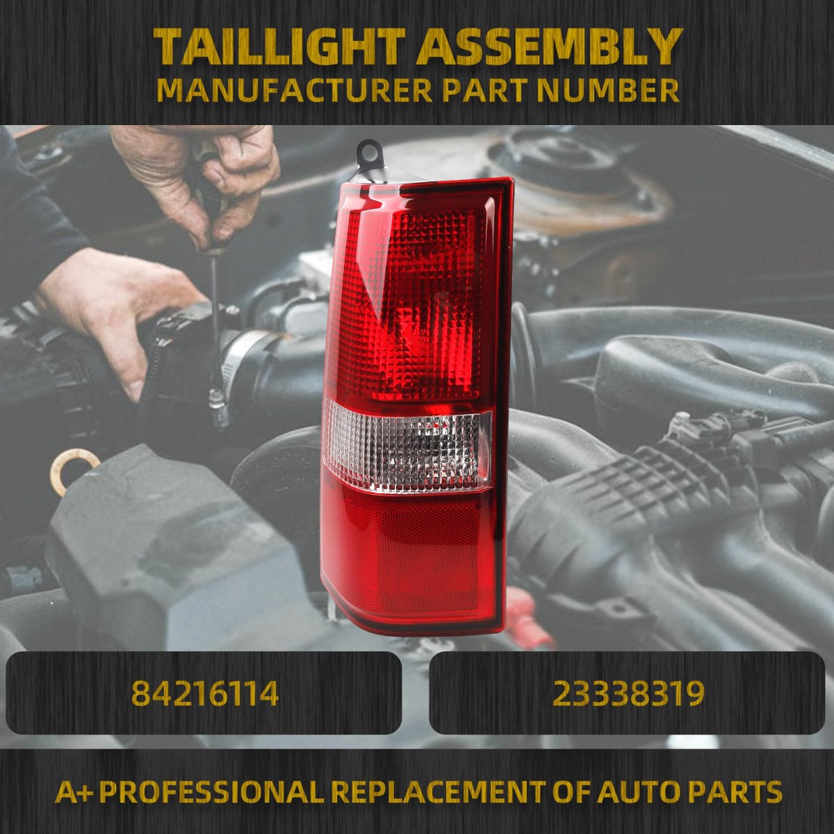 Dasbecan Tail Light For 2003-2023 Chevy Express Gmc Savana 1500 2500 3500 Taillight Rear Lamp Left Driver Side 84216114