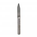 Silver Tone Carbide Round Bottom Pcb Engraving Bits Cnc Router Tool 30 Degree 0 8mm Pack Of 10