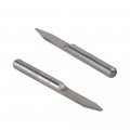 Silver Tone Carbide Round Bottom Pcb Engraving Bits Cnc Router Tool 30 Degree 0 8mm Pack Of 10