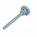 Uxcella M3x30mm Carbon Steel Flat Knurled Head Fully Threaded Thumb Screw Bolt 10pcs