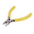 Uxcell Plastic Handle Electric Wire Diagonal Cutting Pliers 4 Yellow