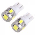 Ocpty Qty 5 Smoke Round Cab Marker Light 9069a Cover 5pcs Free 168 Xenon White Led 6-5730-smd Replacement Fit For Chevrolet
