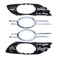 Front Left And Right Side Fog Light Lamp Grille Cover Bumper Trim For Mercedes-benz E320 E350 E550 E63 Amg 2007-2009 