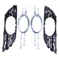 Front Left Right Fog Light Lamp Grille Cover Bumper Trim For Mercedes Benz E320 E350 E550 E63 Amg 2007 2009 Chrome Molding