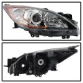 Passenger Side Headlight Assembly For 2010 2013 Mazda 3 Halogen Model Titanium Clear Lens And Chrome Housing Replacement