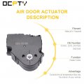 Ocpty Hvac Air Door Actuator Blend Control Fits 2003-2012 For Chevrolet 2003-2010 Pontiac 2003-2009 Saturn 52494371 15842338