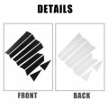 X Autohaux 8 Pcs Door Cover Panel Trim Pillar Posts Exterior Window Anti Scratch Stickers For Nissan Altima 2013-2018 Black
