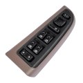 Geluoxi Front Driver Side Door Lock And Power Window Switch Tan Bezel Assembly Replacement For Chevy Avalanche Silverado