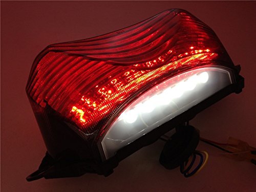 Smoke Led Tail Light Turn Signal For 1998 2005 Super Hawk Vtr1000 Vtr1000f Integrated Brake And Running Lights Abs Plastic