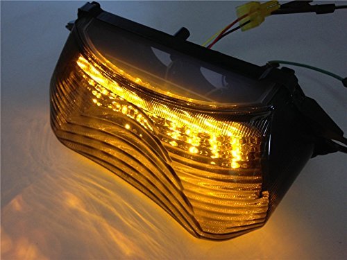 Smoke Led Tail Light Turn Signal For 1998 2005 Super Hawk Vtr1000 Vtr1000f Integrated Brake And Running Lights Abs Plastic