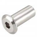 Uxcell M6x17mm Hex Socket Head Insert Nut Screw Post Sleeve For Furniture 20pcs