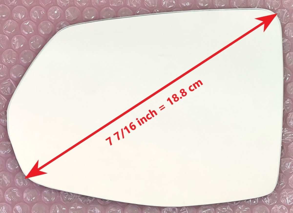 Mirror Glass For 2020 2026 Cadillac Xt4 Xt5 Xt6 Chevy Blazer Driver Side Left Lh With Full Size Adhesive 7 16 In Diagonal