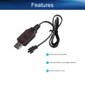 Heyiarbeit Sm-2p Positive Usb Charger Cable For Rc Car 6v 250ma Ni-mh Ni-cd Battery 2pcs
