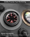 52mm 240-33ohm Boat Fuel Level Gauge Ip67 Waterproof Universal 9-32v Replace 0-190ohm 0-180ohm 10-180ohm Fit For 12v 24v Car