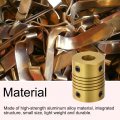 Uxcell 5 Pcs 8mm To Aluminum Alloy Shaft Coupling L25xd20 Flexible Coupler For Encoders And Motors Golden