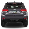 Ipick Image Made For Jeep Grand Cherokee In 3d Dark Gray Letters On Black Metal License Plate Frame