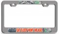Eat Sleep Hunt Weasel Hunting Ch 3d Metal License Plate Frame Auto Suv Truck Tag Holder B90 