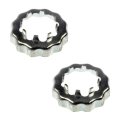 Spindle Nut Retainers For Infiniti I30 1996 1997 1998 1999 2 Pieces Steel M24 1 5 Thread Size Replacement 40263 01e00 0b00le 