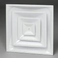 Drop Ceiling Hvac Supply Grille For T-bar Lay-in 3 Coned 24 X 10 Vent Connection 