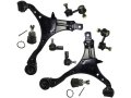 Front Control Arm Ball Joint Tie Rod End And Sway Bar Link Kit 8-piece Compatible With 2002-2006 Honda Cr-v 