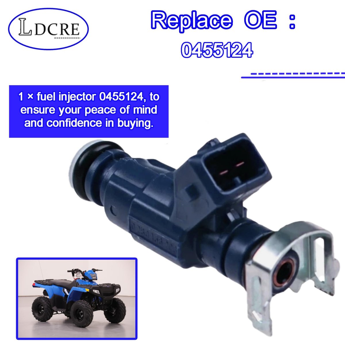 Fuel Injector For Sportsman 110 2016-2022 Outlaw 2016-2023 Rzr 170 Efi 2015 Replacemenjector For Sportsman 110 2016-2022 Outlaw