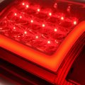 Auto Dynasty 2pcs Red 3d Led Bar Rear Tail Lights Brake Lamps Compatible With Dodge Ram 1500 2500 3500 09-17 Driver And