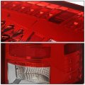 Auto Dynasty 2pcs Red 3d Led Bar Rear Tail Lights Brake Lamps Compatible With Dodge Ram 1500 2500 3500 09-17 Driver And