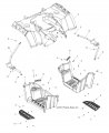 Polaris Atv Footwell Support Weld Left Black Genuine Oem Part 1017556-329 Qty 1