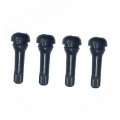 Wakauto 4 Pieces Rubber Stem Snap Alloy Pneumatic