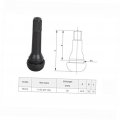 Wakauto 4 Pieces Rubber Stem Snap Alloy Pneumatic
