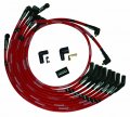 Ultra Series Red Sleeved Spark Plug Wires For Ford 351w 135 Degrees Ends Non Hei Distributor Model 52573 
