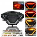 Kmfcdae Led Integrated Tail Lights For Yamaha Yzf R3 R25 Mt07 Fz07 Mt03 Mt25 Y15zr Lc150 Motorcycle Taillight Assemblies Brake