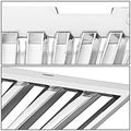 Ford Mustang Pony Car Abs Plastic Vertical Style Front Upper Grille Chrome 4th Gen New Edge
