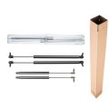 A-premium Tailgate And Rear Window Lift Supports Shock Struts Compatible With Jeep Grand Cherokee Wj 1999-2004 4-pc Set