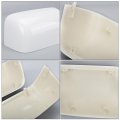 White Towing Mirror Cover Caps For 2008 To 2016 Ford F250 F350 F450 F550 Super Duty Top Half Replacement Trim 2 Piece Set 