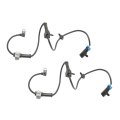Abs Speed Sensor Pair Front Driver And Passenger Side For Chevy Silverado 1500 1999 To 2007 2500 2004 With Wire Harness 