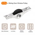 Uxcell 30mm Sliding Door Nylon Pulley Window Wheels For Furniture Screen Wardrobe Cupboard Closet With Screws 10pcs Black