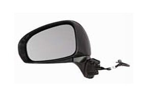 Passenger Side Door Mirror Set 312-5432r3ebh Black Polished Convex Glass Waterproof Rear Mount For Car