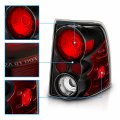 Amerilite Black Replacement Brake Tail Lights Set For 02-05 Ford Explorer Passenger And Driver Side