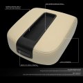 Auto Dynasty Tan Leather Center Console Lid Armrest Cover Compatible With 2007-2014 Chevy Avalanche Silverado Tahoe Yukon Xl