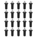 50pcs Shutter Repair Pins Spring Loaded Plantation Replacement Metal Louvers Staples For Windows Black 1 X 41 0 28 Inch 