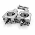 Httmt- 1 25 31 25mm Chrome Motorcycle Handlebar Riser Compatible With H-d Sportster Softail Victory Cruisers P N Mt030-008a-1