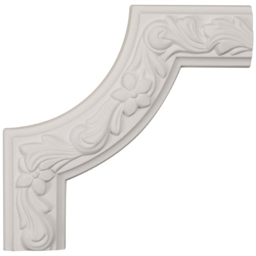 Ekena Millwork Pml08x08su Sussex Floral Panel Molding Corner 8-inch X 1 7