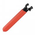 Uxcell Collet Chuck Wrench Spanner For Er16m Clamping Nut Milling Machine Lathe Holder Tool With Red Non-slip Handle 2pcs