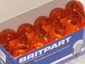 Britpart 12v 21w Amber Indicator Bulb Set Of 10 Compatible With Land Rover Signal Lamps Part Xzq100190l X10